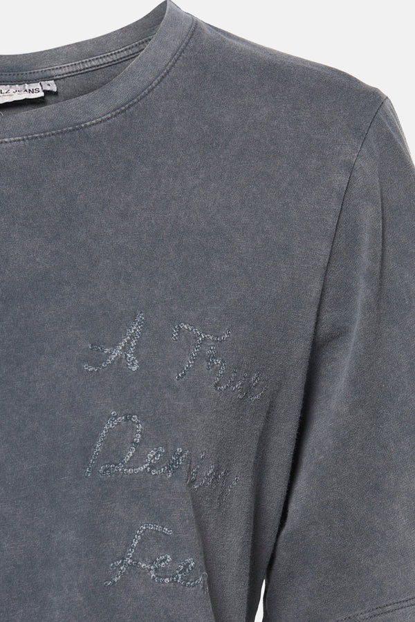 Top uni manche courte Gris - PULZ