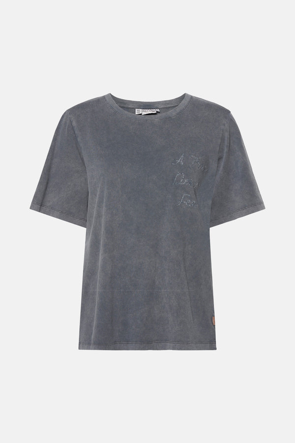 Top uni manche courte Gris - PULZ