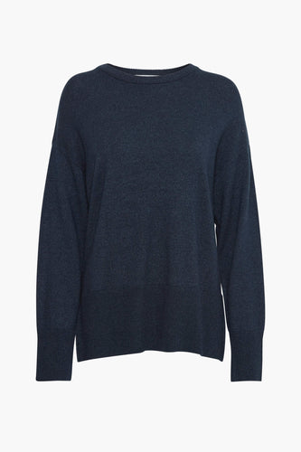 Pull à col rond - bleu