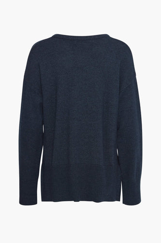 Pull à col rond - bleu