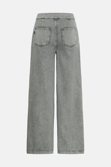 Jeans wide light grey denim - PULZ