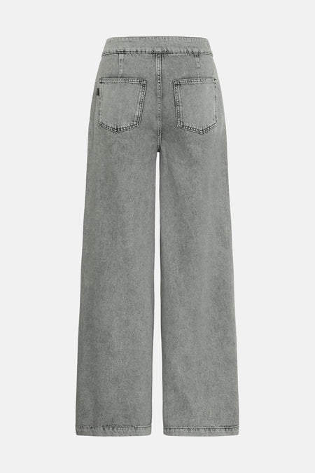 Jeans wide Light grey denim - PULZ