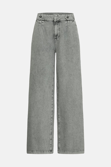 Jeans wide light grey denim - PULZ