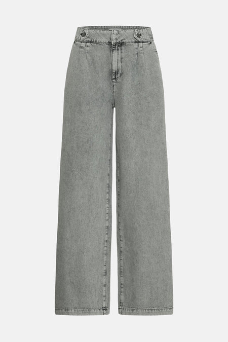 Jeans wide Light grey denim - PULZ