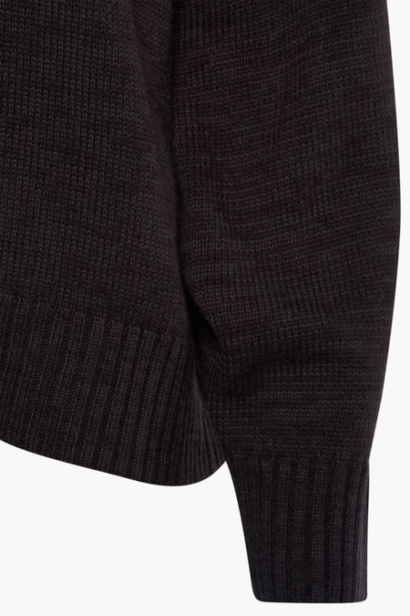 Pull à col rond - noir