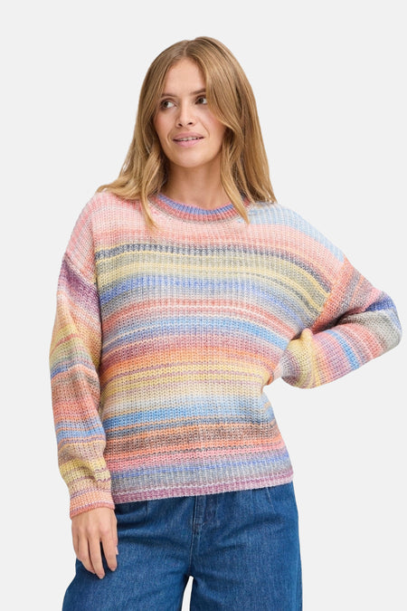 Pull à col rond - multicolore