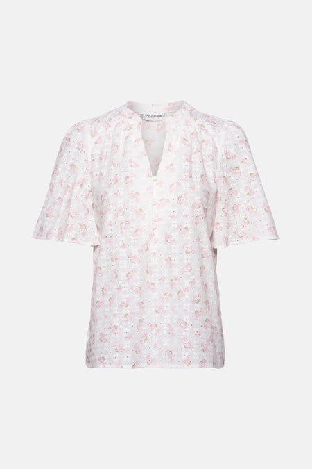 Blouse à manches courtes - Blanc