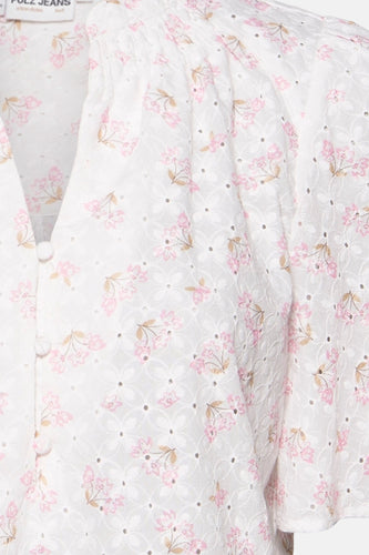 Blouse à manches courtes - Blanc