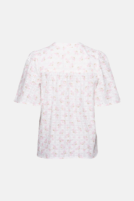 Blouse à manches courtes - Blanc