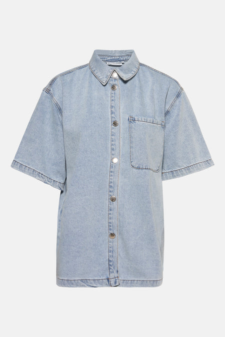 Chemise en jean Light blue denim - PULZ