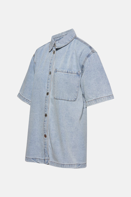 Chemise en jean Light blue denim - PULZ