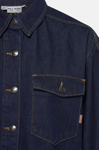 Chemise en jean - dark blue denim - PULZ
