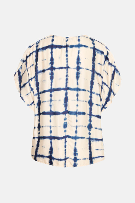 Blouse à manches courtes - bleu