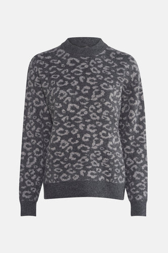 Pull à col rond - gris - PULZ