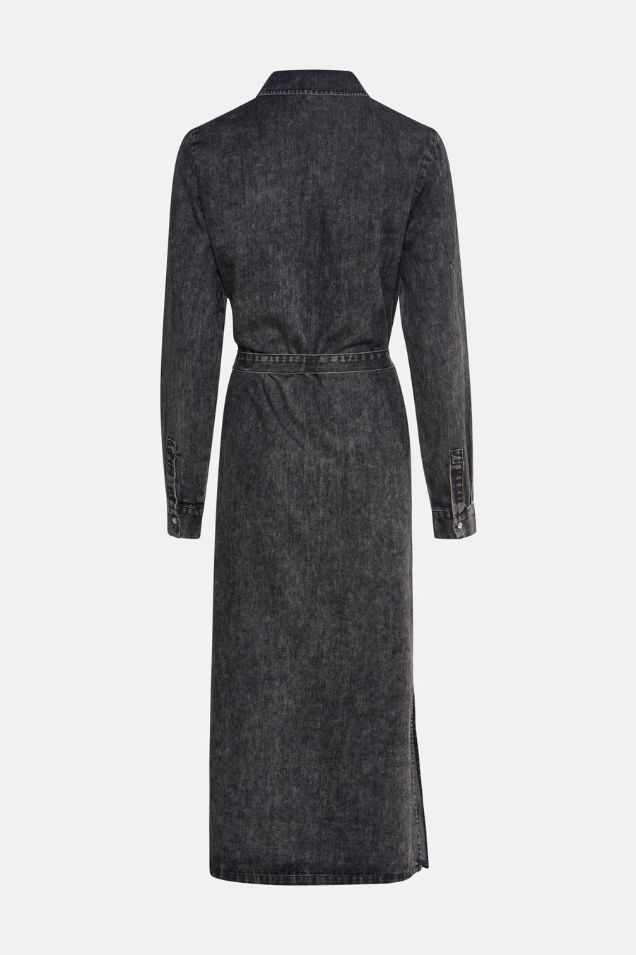 Robe à manches longues - Dark grey denim - PULZ