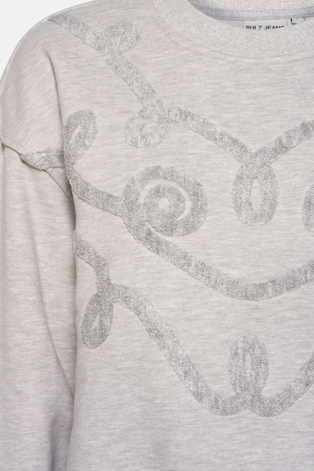 Sweat col O Gris - PULZ