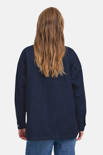 Chemise en jean - dark blue denim - PULZ - 5