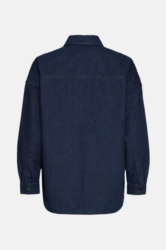 Chemise en jean - dark blue denim - PULZ - 5