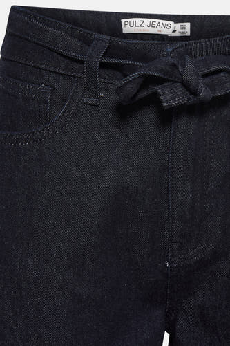 Jean bleu marine, large de PULZ JEANS avec une ceinture élastique et des petits points.