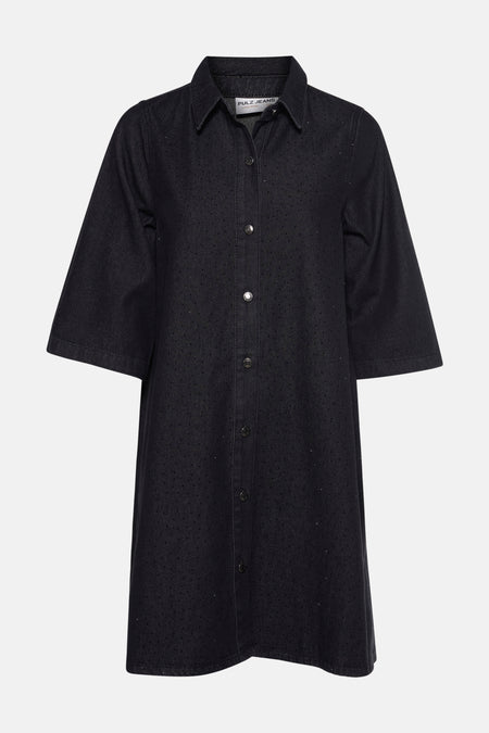 Robe à manches courtes - black denim