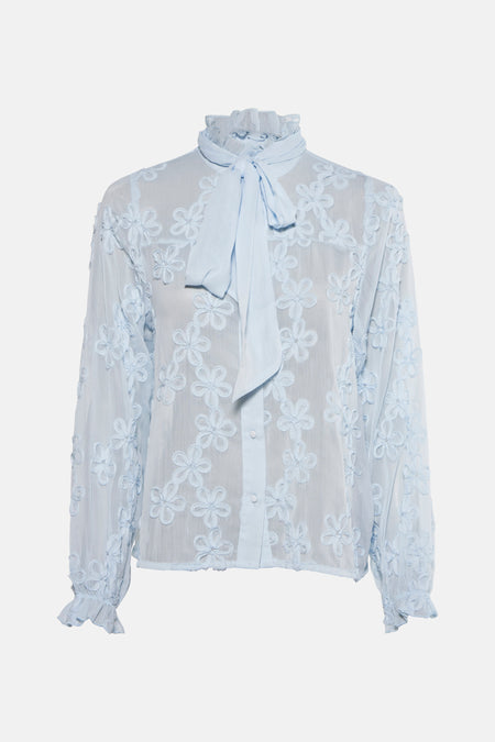 Chemise à manches longues - bleu