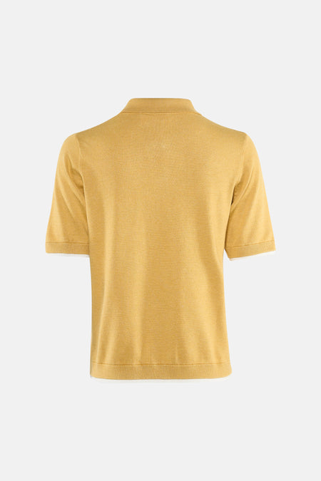 Pull à col rond - jaune