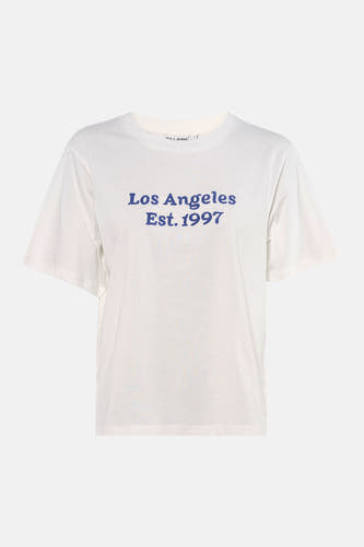 T-shirt blanc à manches courtes de PULZ, vu de dos.