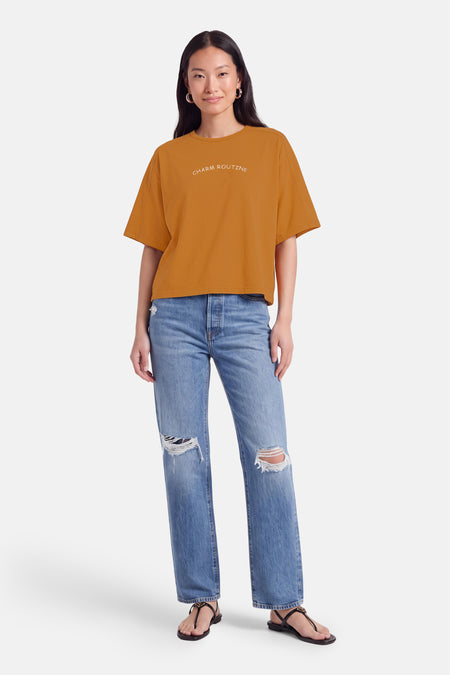 T-shirt à manches courtes - jaune