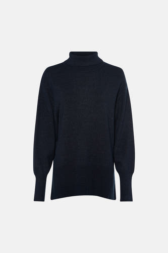 Pull à col roulant - bleu