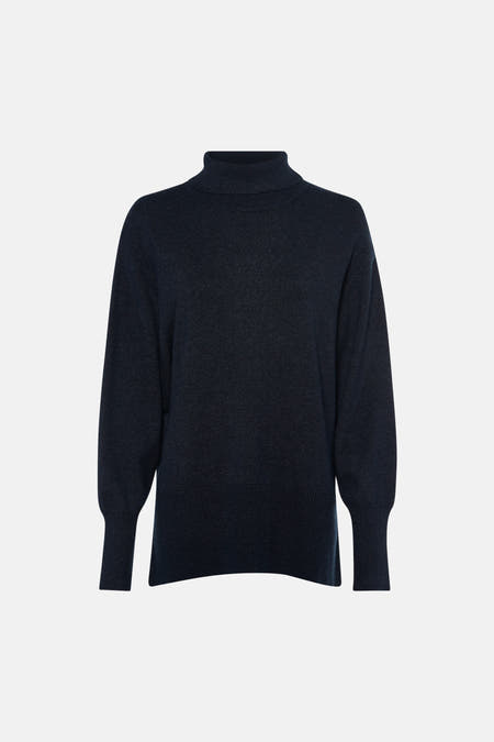 Pull à col roulant - bleu