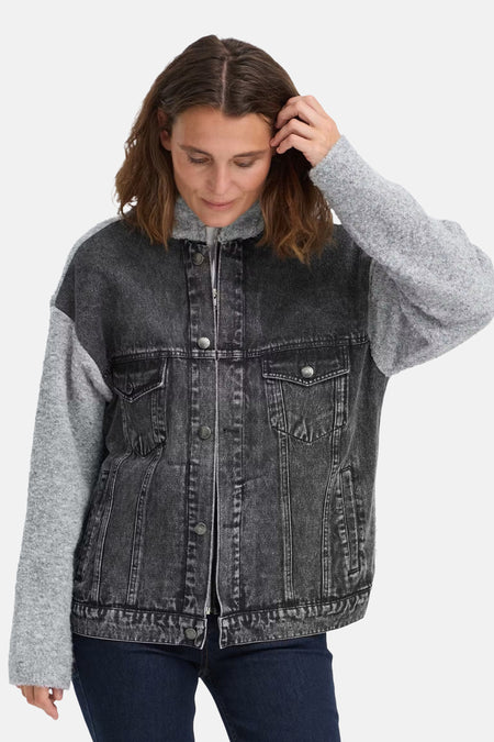 Veste en jean - black denim
