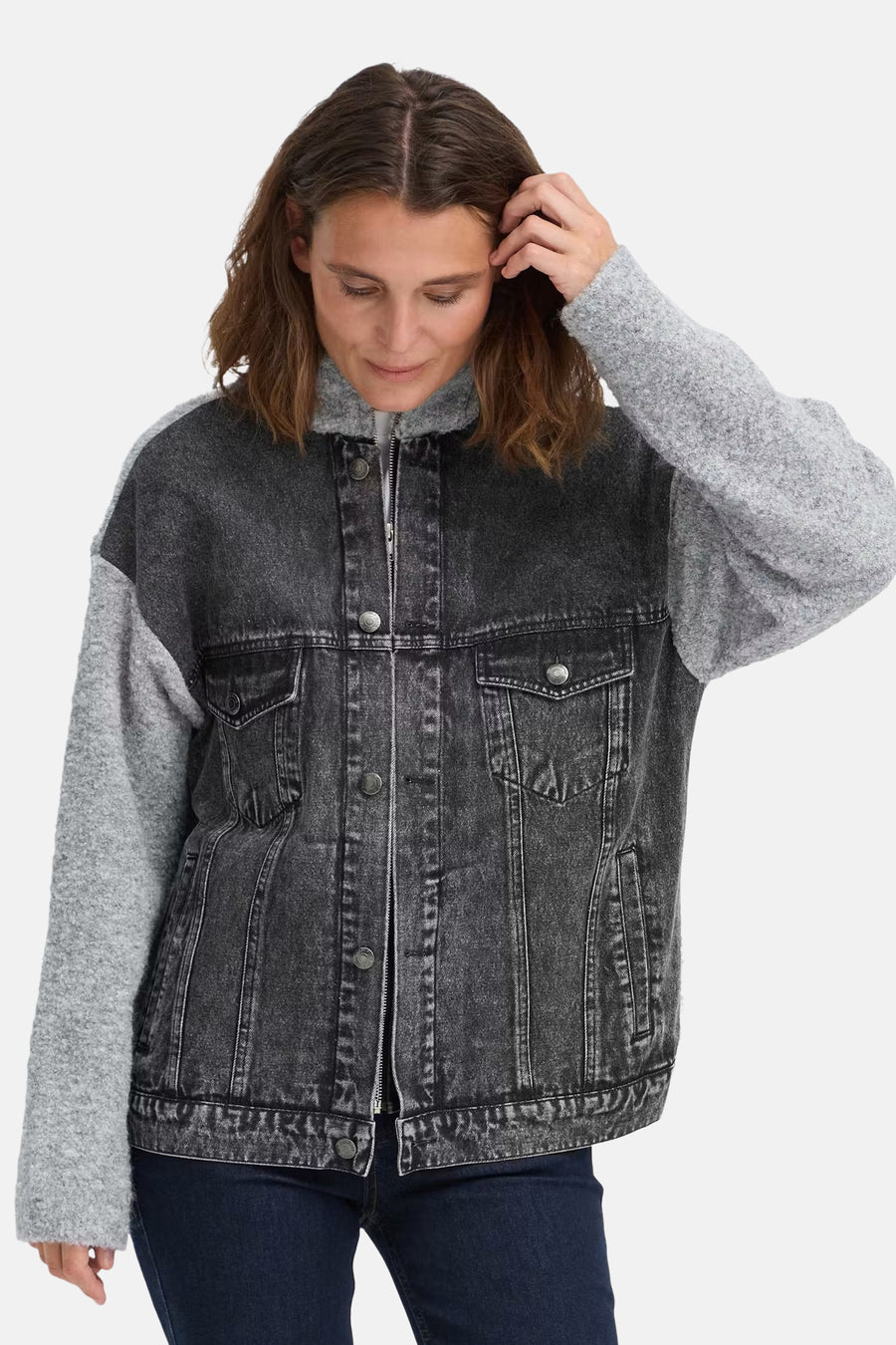 Veste en jean - black denim