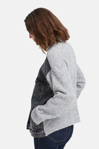 Veste en jean - black denim
