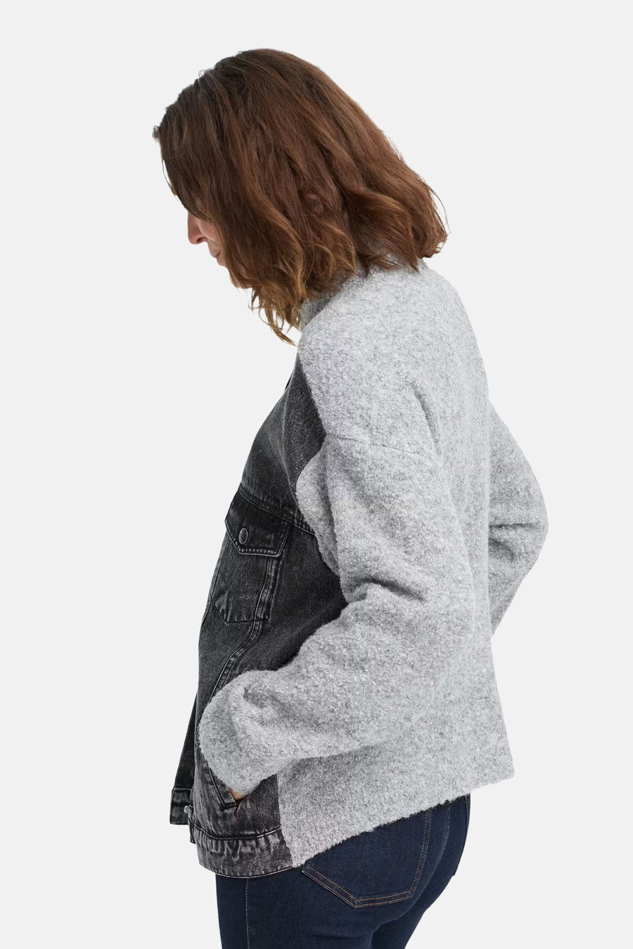 Veste en jean - black denim