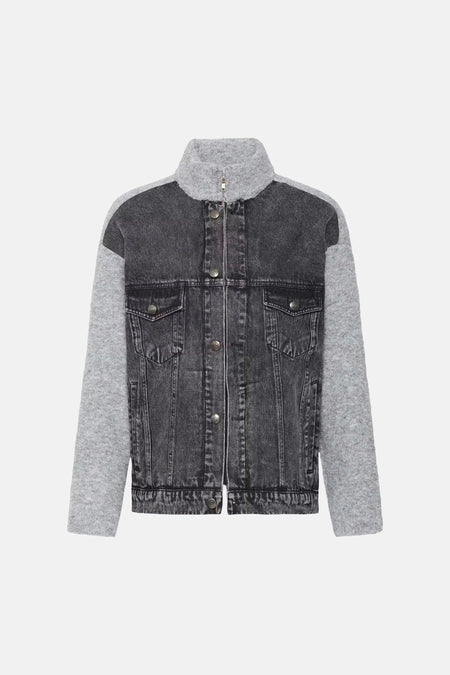 Veste en jean - black denim