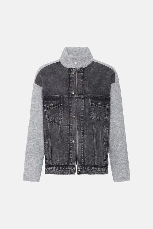 Veste en jean - black denim