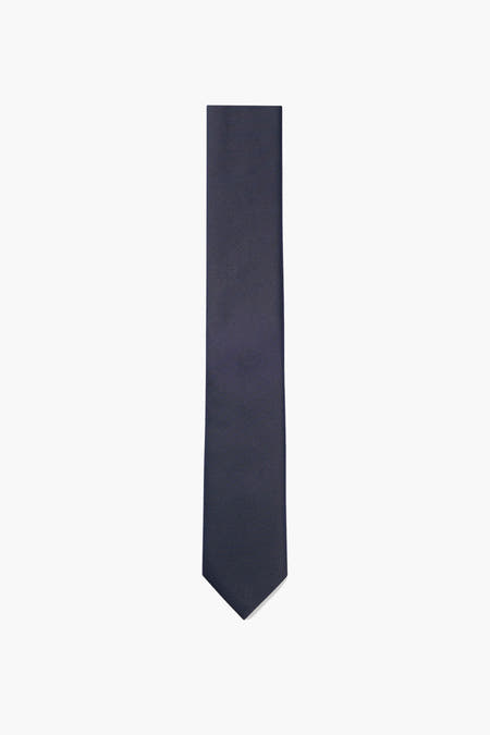 Doudoune bleue HUGO, avec une texture subtile et une forme classique à poches.