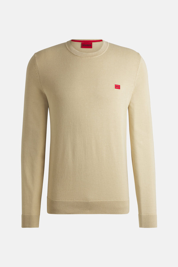 Pull col O Beige - HUGO