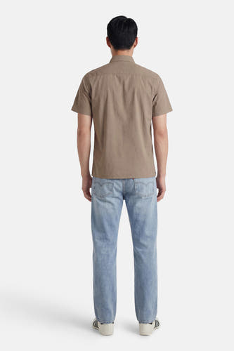 Chemise à manches courtes - brun