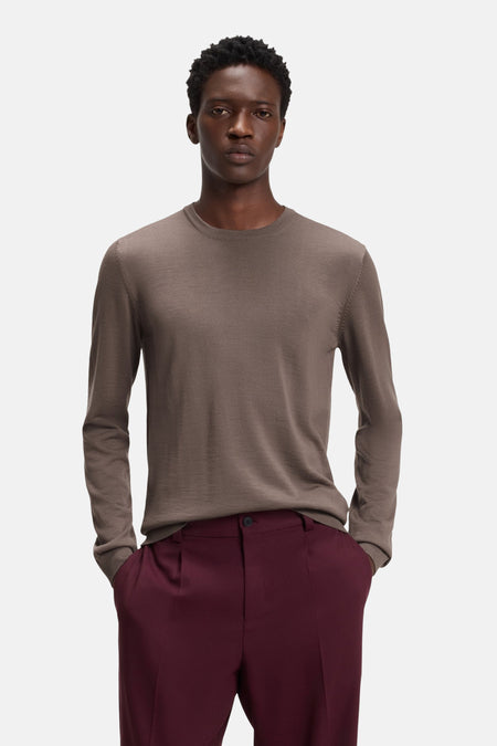 Pull col O - brun