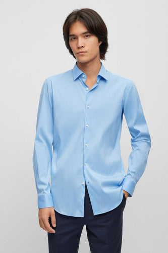 Chemise &agrave; manches longues - bleu - HUGO