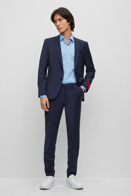 Chemise &agrave; manches longues - bleu