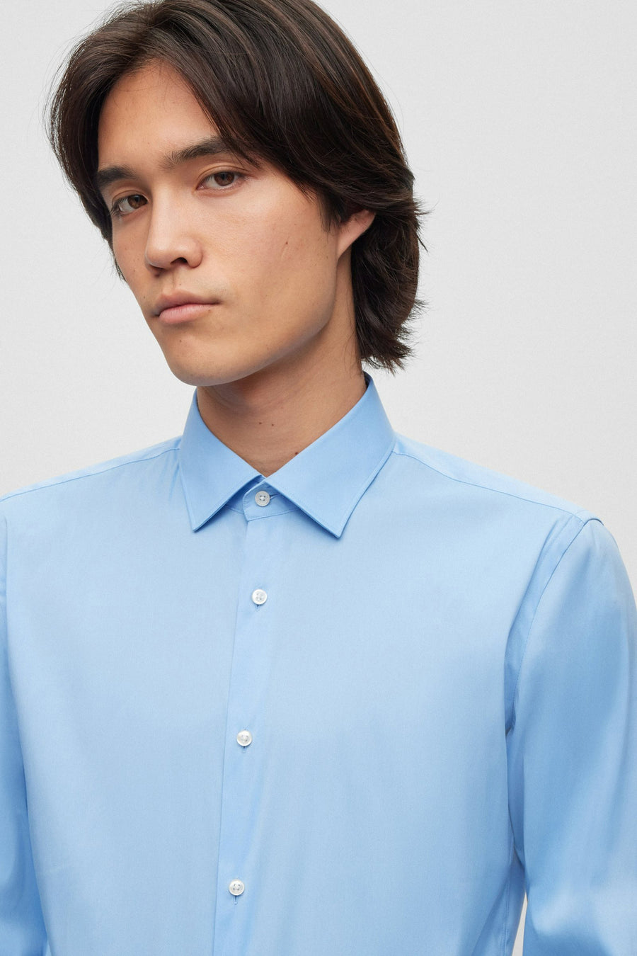 Chemise &agrave; manches longues - bleu - HUGO