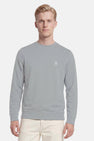 Sweat col O - gris