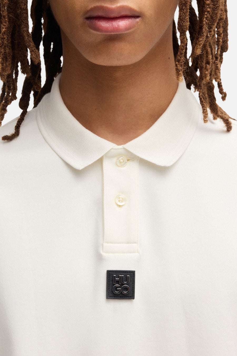 Polo à manches courtes - écru
