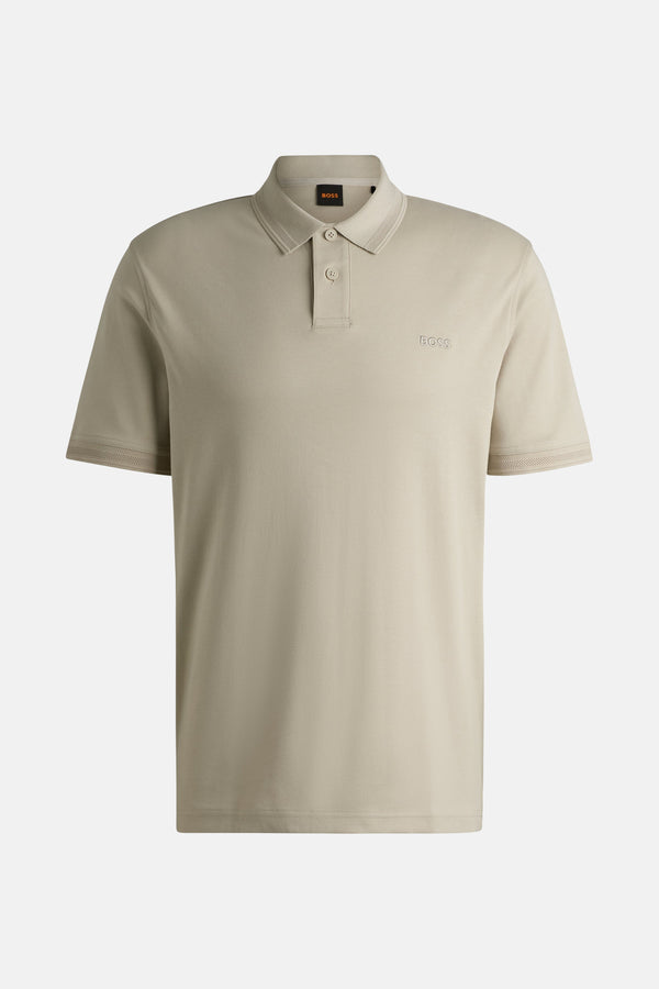 	Heren tops polo korte mouw Beige - HUGO BOSS ORANGE