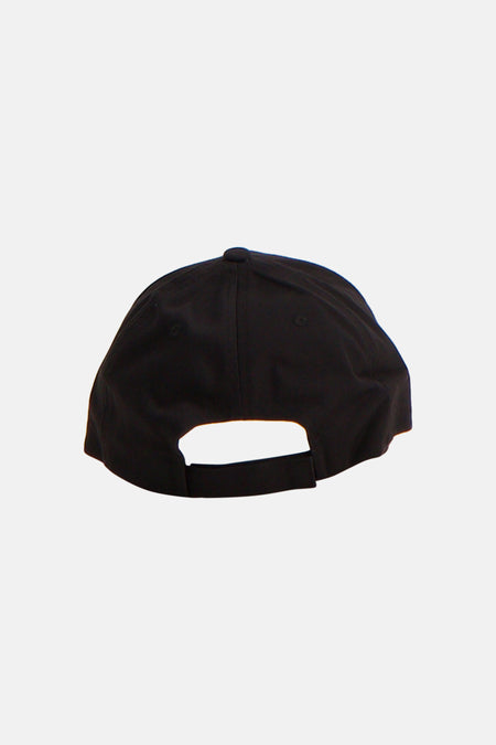 Casquette noire HUGO BLUE, vue arrière avec fermeture réglable.