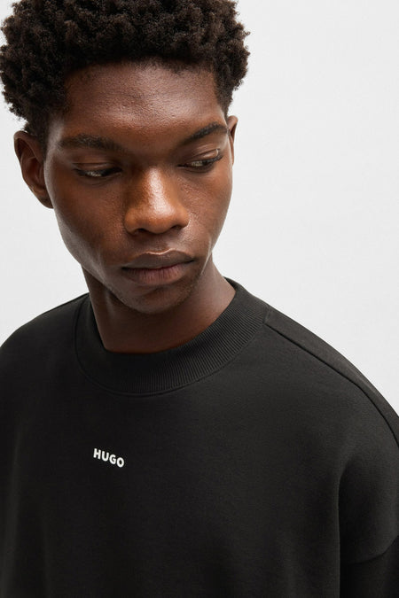 Pull col O Noir - HUGO