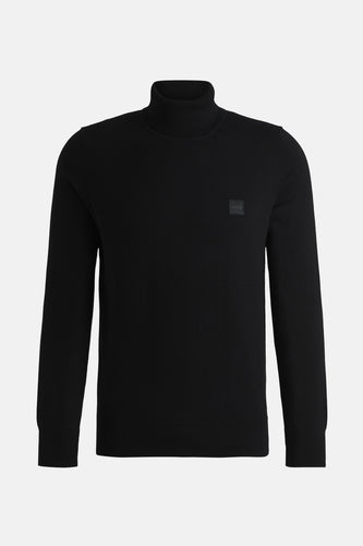 Pull col roulé noir - HUGO BOSS ORANGE