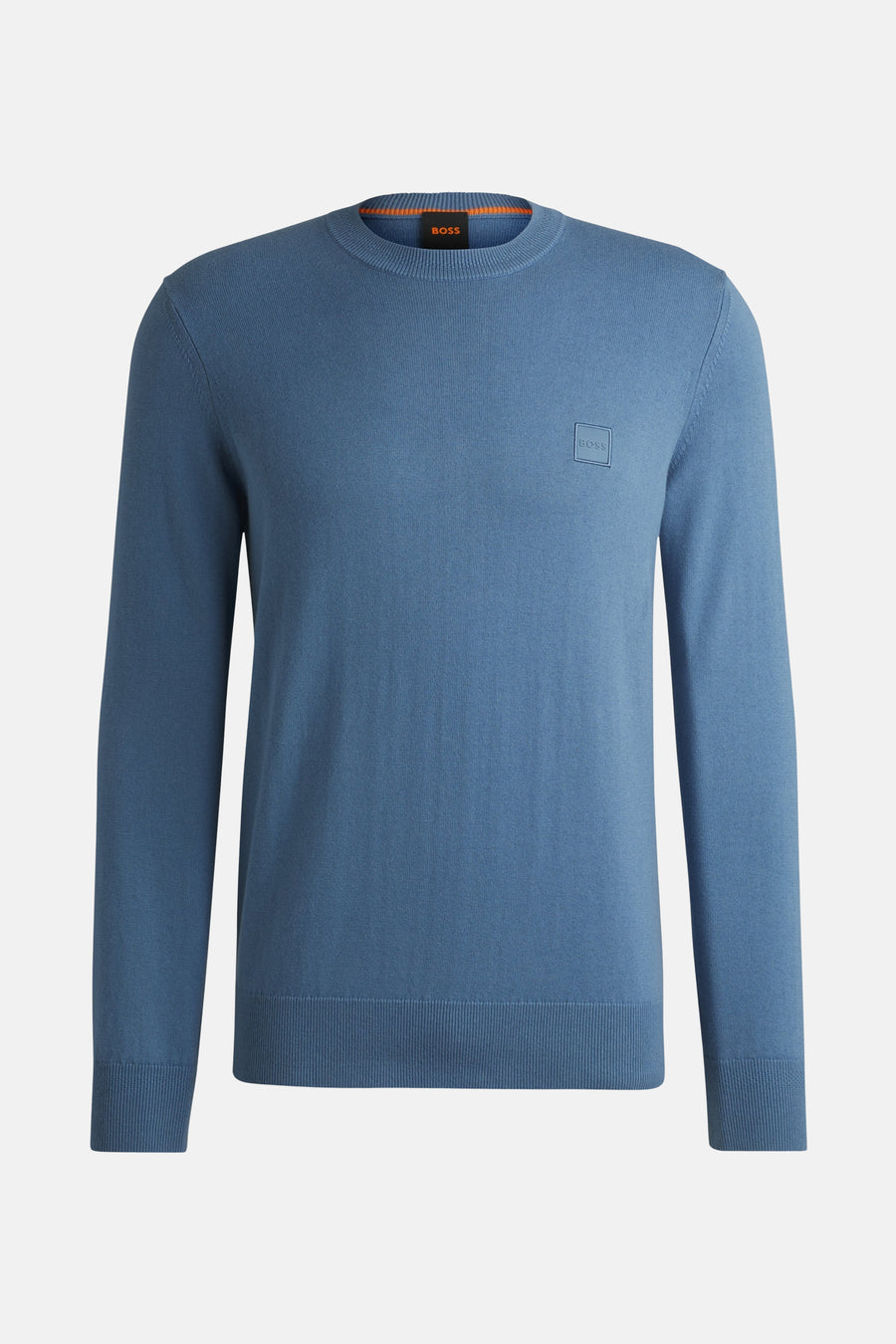 Pull à col rond - bleu - HUGO BOSS ORANGE